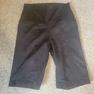 90 Degree by Reflex Black Camo Biker Shorts